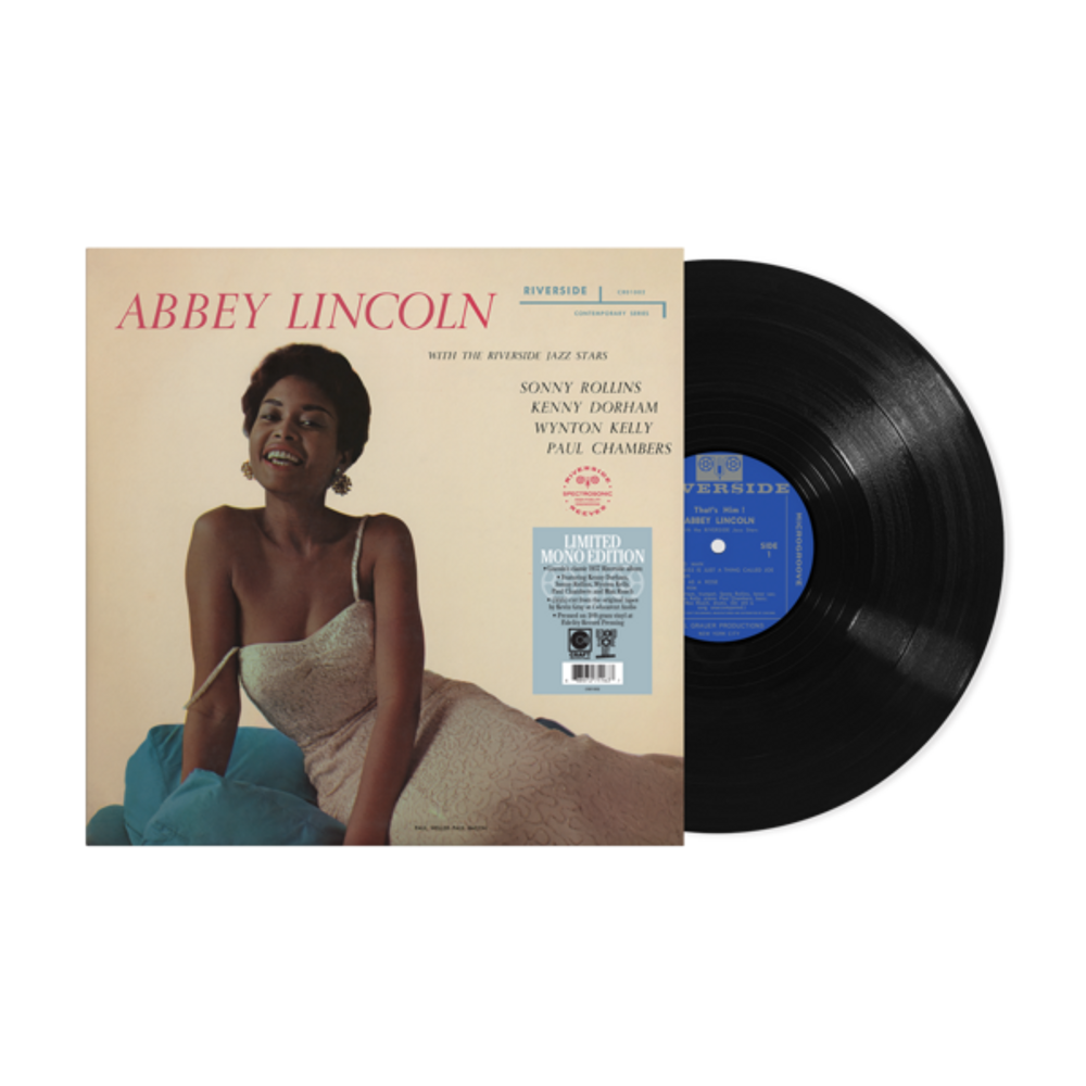 Vinyl record with cover featuring a woman, titled 'Abbey Lincoln'.
