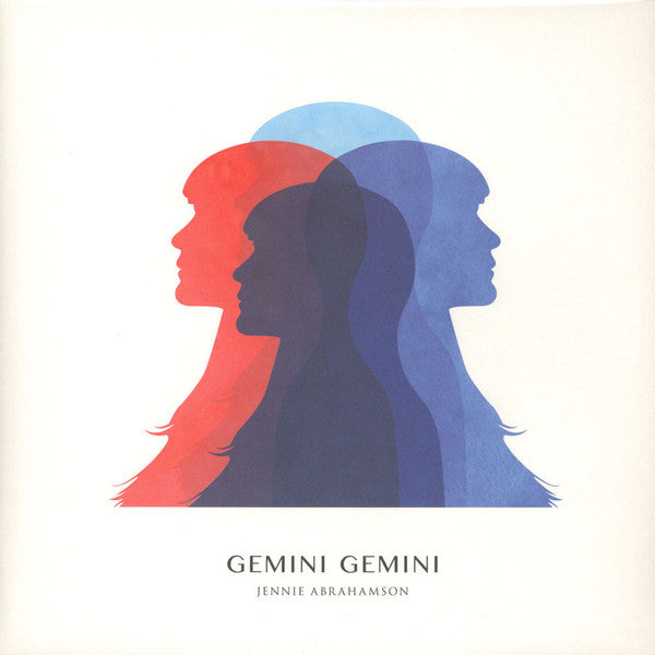 Silhouettes of three women in red, blue, and black with 'Gemini Gemini' text below on a beige background