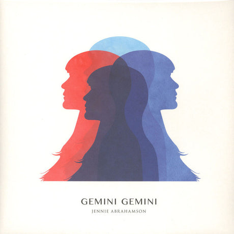 Silhouettes of three women in red, blue, and black with 'Gemini Gemini' text below on a beige background