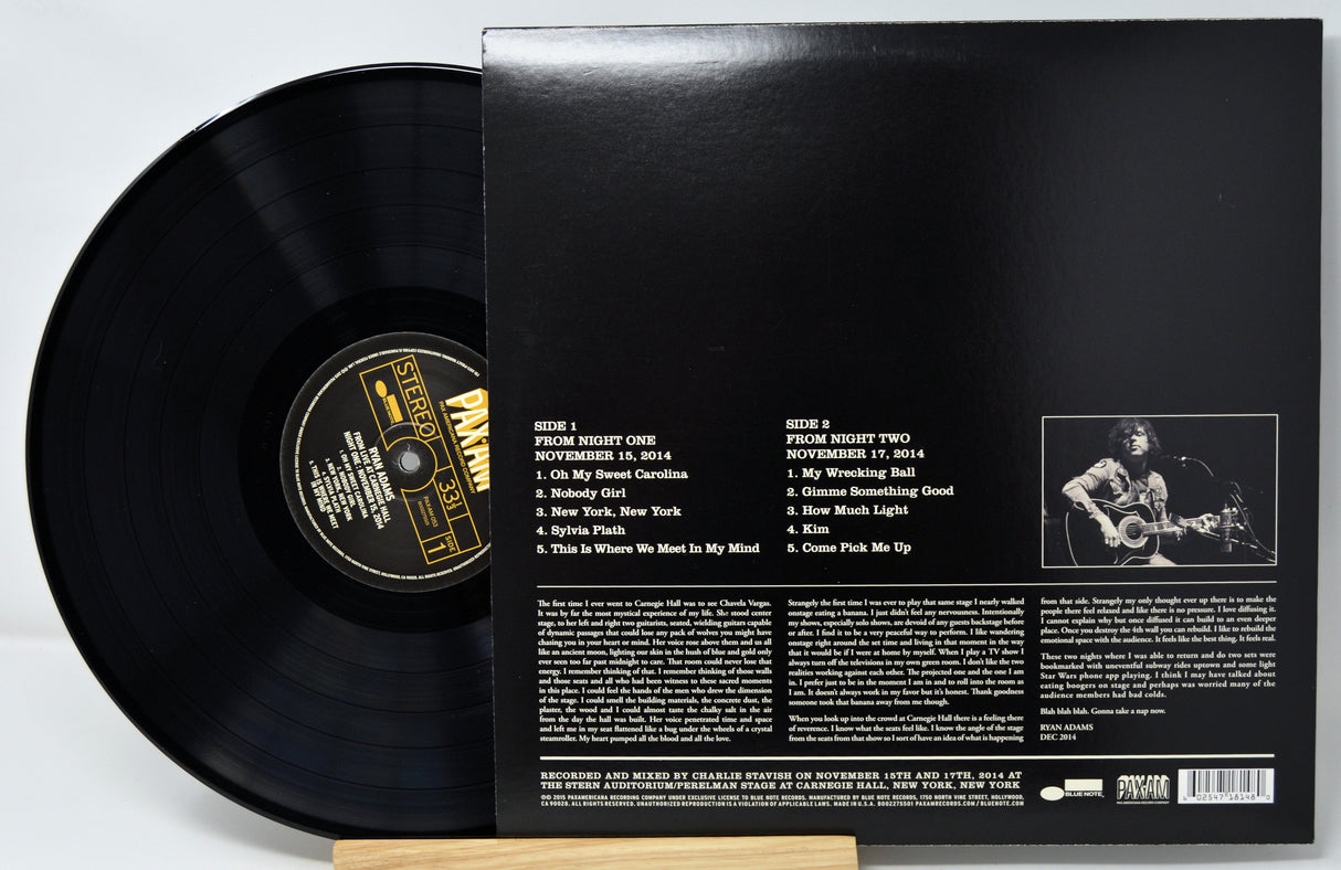 Adams, Ryan - Ten Songs Live At Carnegie Hall