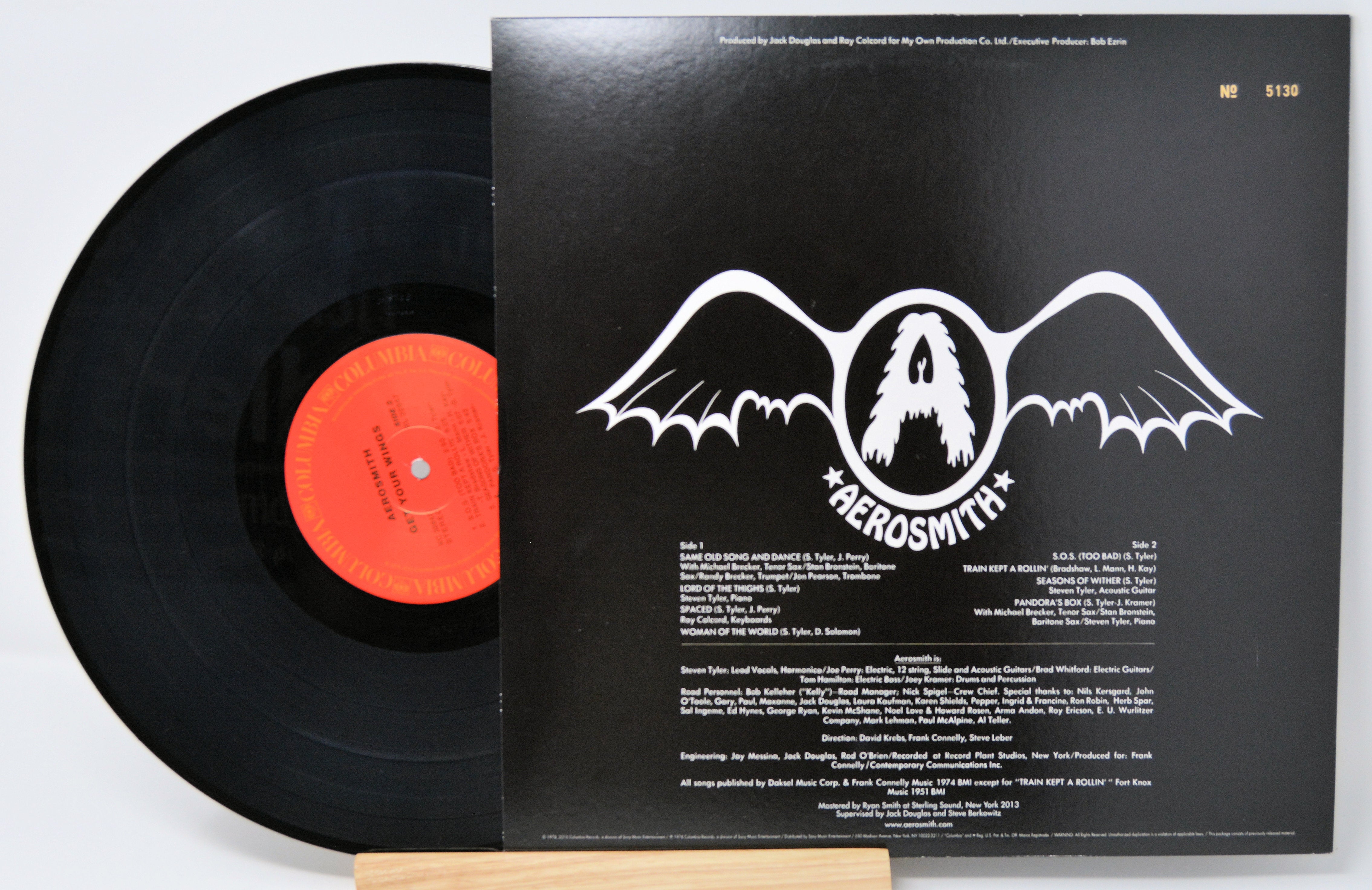 Aerosmith, Get Your Wings, Vinyl Record Album LP, Boston, Steven