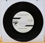 Vinyl record with a white label on a white background