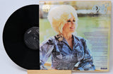 Back cover of Dolly Parton's All I Can Do vinyl LP featuring artist portrait and track listing