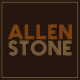 Front cover of Allen Stone album with bold, vintage-style orange and gold lettering