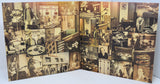 Collage of vintage-style photographs on a book or album cover.