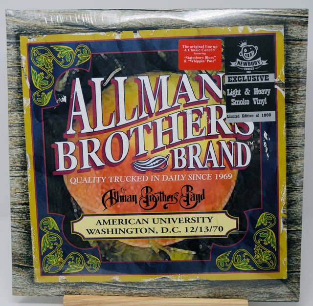 Front cover of Allman Brothers Band American University 12/13/70 limited edition vinyl