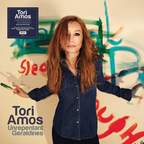 Album cover featuring a person with long hair against a colorful graffiti background, with 'Tori Amos' text.