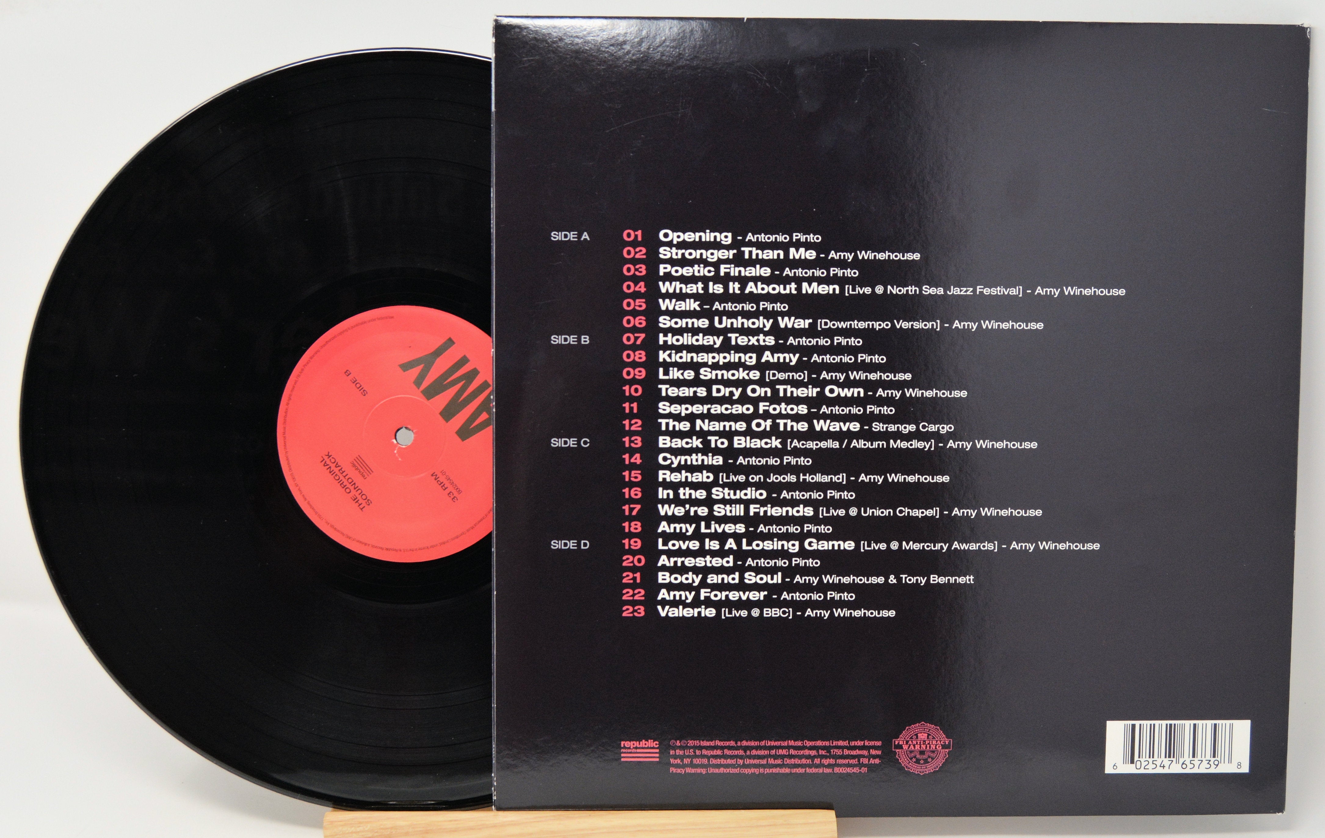 米2LP Amy Winehouse Amy: The Original Soundtrack (2LP)(180g) B002454501 Republic /00660 Amy - Soundtrack, Vinyl Record Album 2LP, Winehouse – Joe's