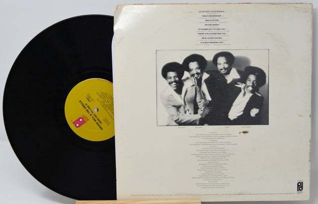 Back cover of Archie Bell & The Drells - Hard Not To Like It vinyl LP showing band photo and tracklist