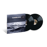 Vinyl record set with 'Audioslave' album cover featuring an ocean scene.