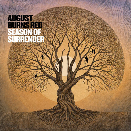 Album cover for 'Season of Surrender' by August Burns Red featuring a tree and birds.
