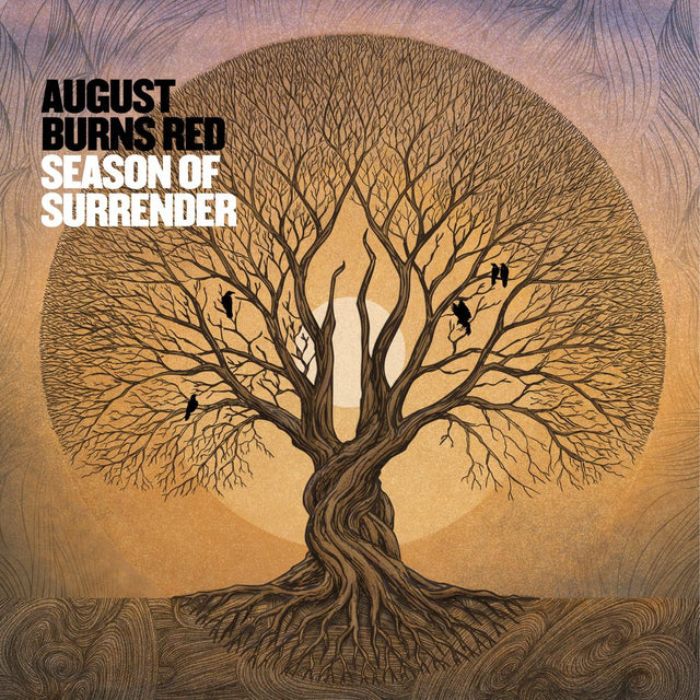 Album cover for 'Season of Surrender' by August Burns Red featuring a tree and birds.