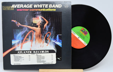 Vinyl record with cover featuring a woman in a bathtub and 'Average White Band' branding.
