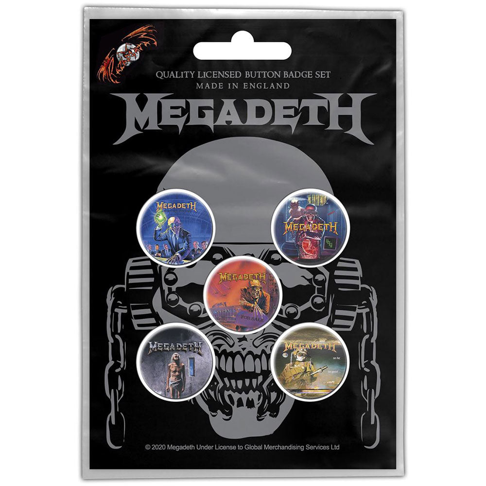 Megadeth - Vic Rattlehead Buttons Pack