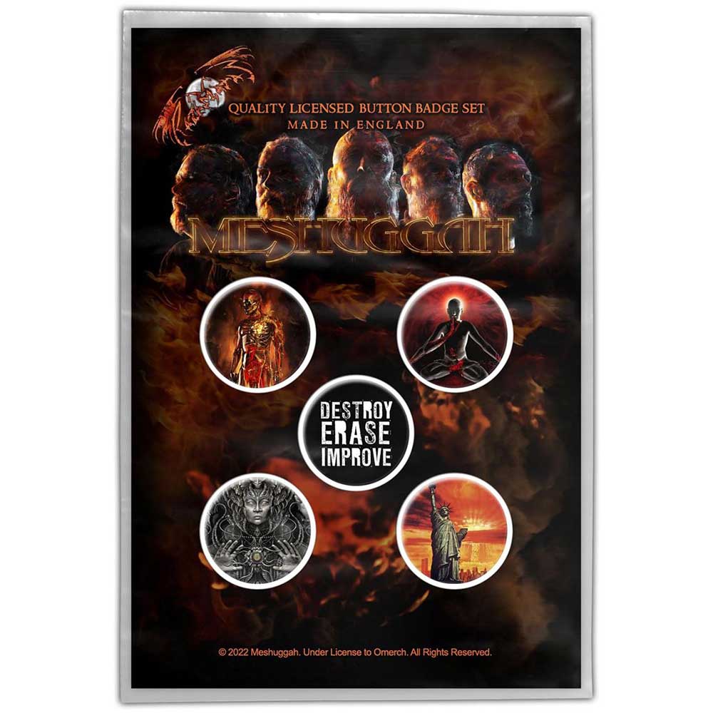 Meshuggah - Immutable Buttons Pack