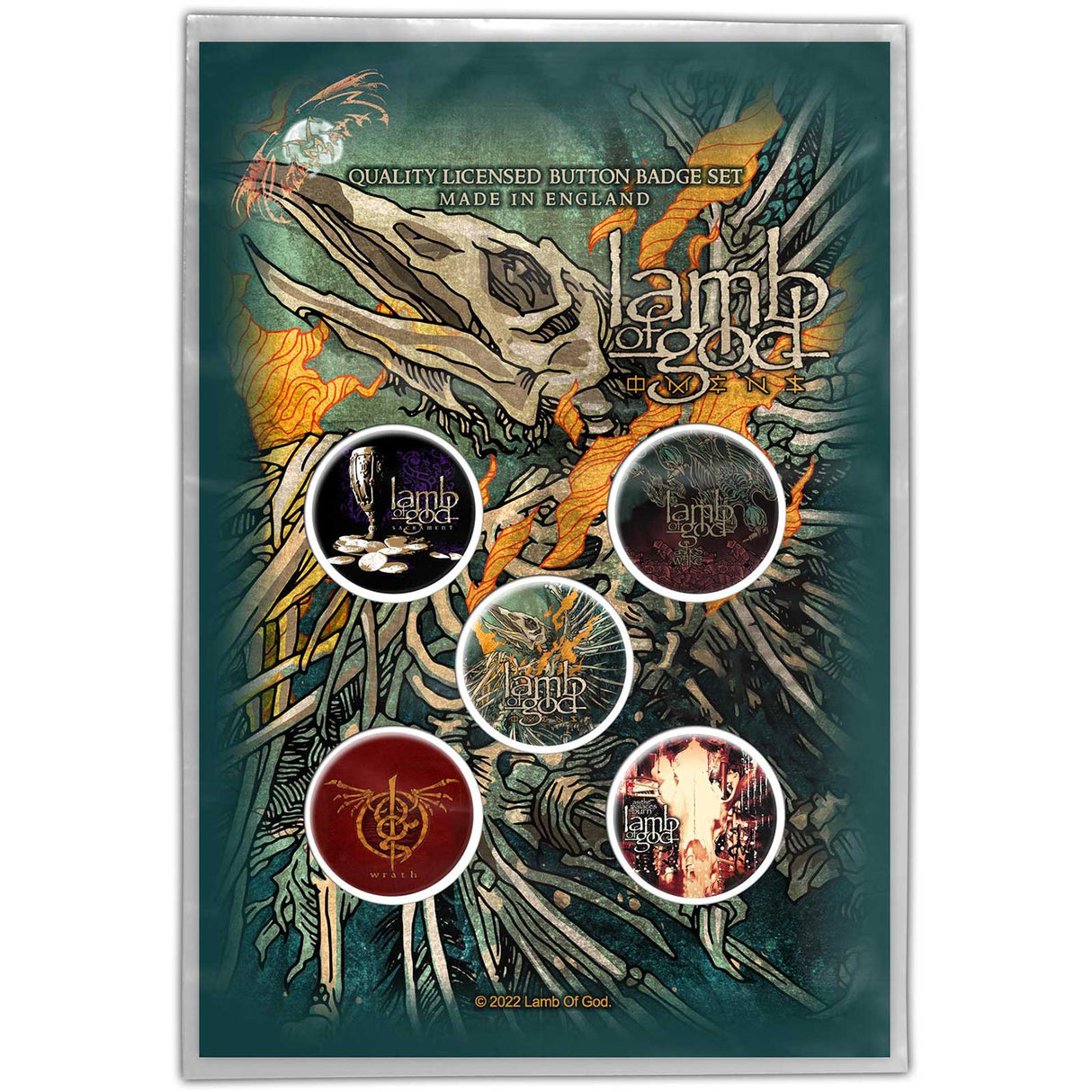 Lamb of God - Omens Buttons Pack