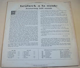 Back cover of Brubeck à la Mode album with track listings and liner notes