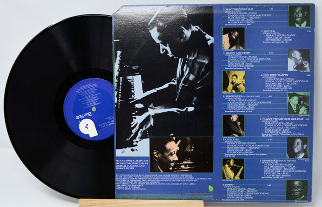 Horace Silver Sterling Silver vinyl LP back cover with tracklist and photos