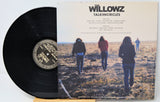 The Willowz Talkin' Circles vinyl record cover back with track listing and band members walking in a field