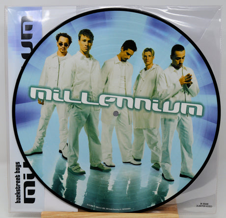 Backstreet Boys Millennium picture disc showing the group dressed in white with the album title