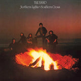 Album cover of 'Northern Lights - Southern Cross' by The Band with a group of people around a campfire.