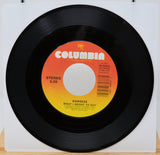 Vinyl record with Columbia label on a white background