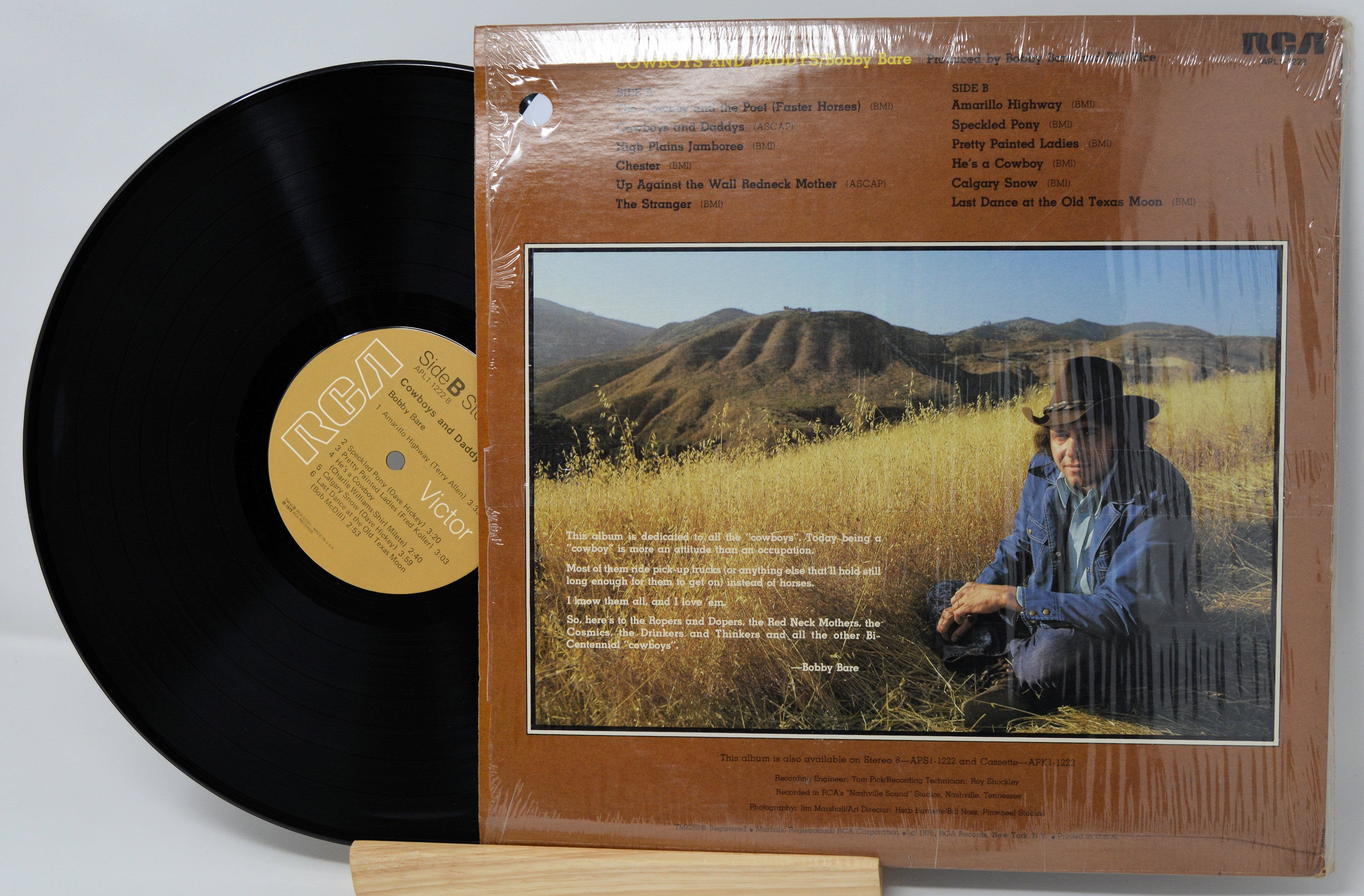 Bobby Bare - Cowboys And Daddys, Vinyl Record Album LP