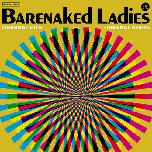 Album cover art for Barenaked Ladies - Original Hits featuring a colorful, geometric design with rays emanating from the center.