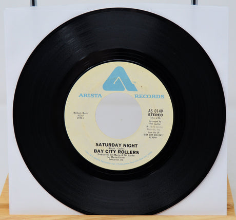 Vinyl record with 'Arista Records' label on a white background