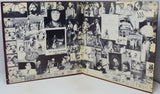 Collage of black and white photos on a record sleeve