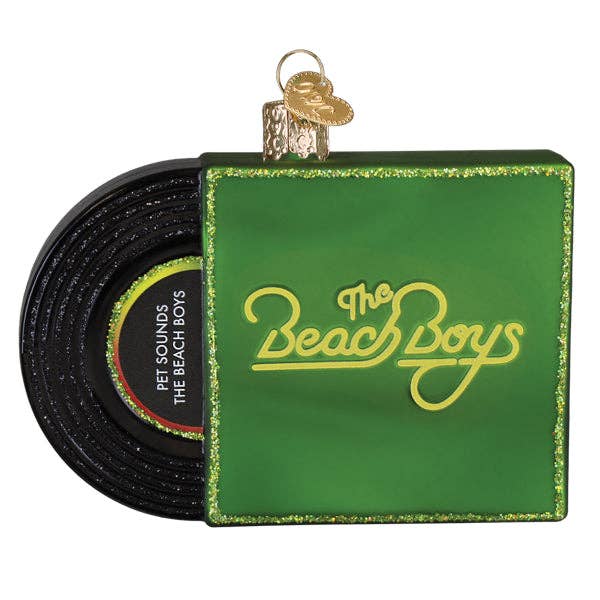 Back of Beach Boys Pet Sounds glass ornament with The Beach Boys logo