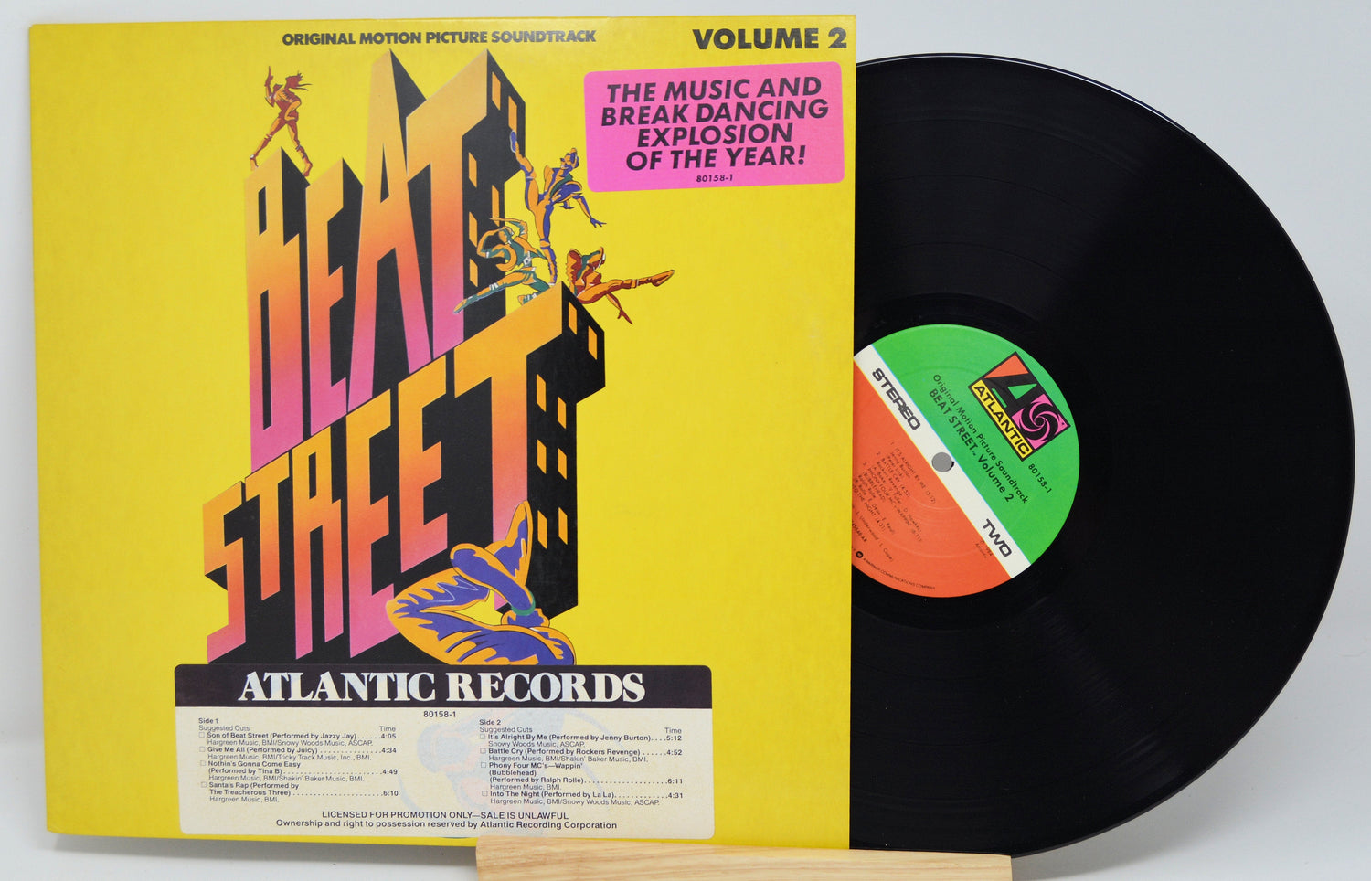 Front cover of Beat Street Volume 2 vinyl record with bold artwork and Atlantic Records logo