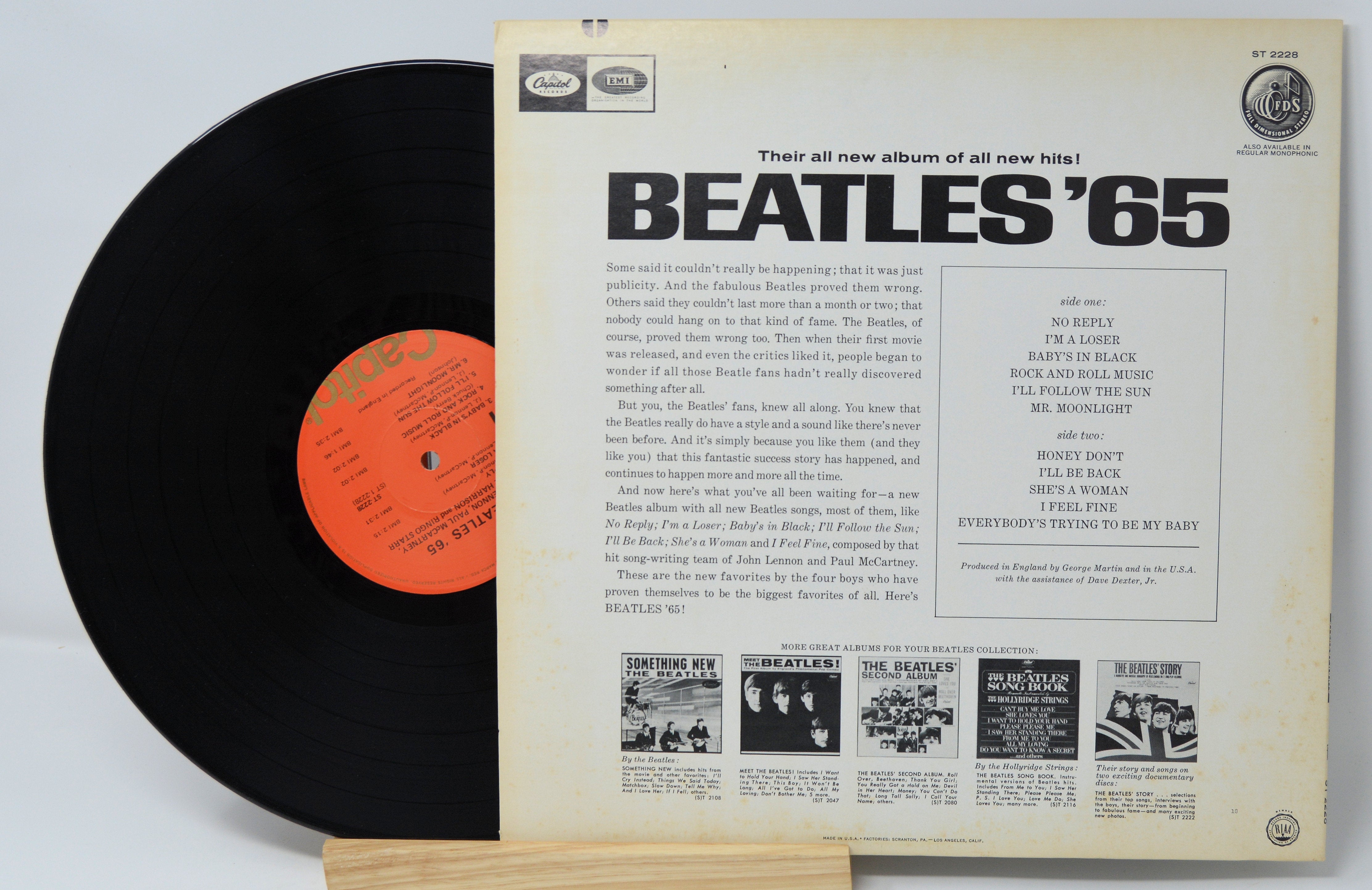The Beatles - Beatles '65 (Stereo), Vinyl Record Album LP – Joe's
