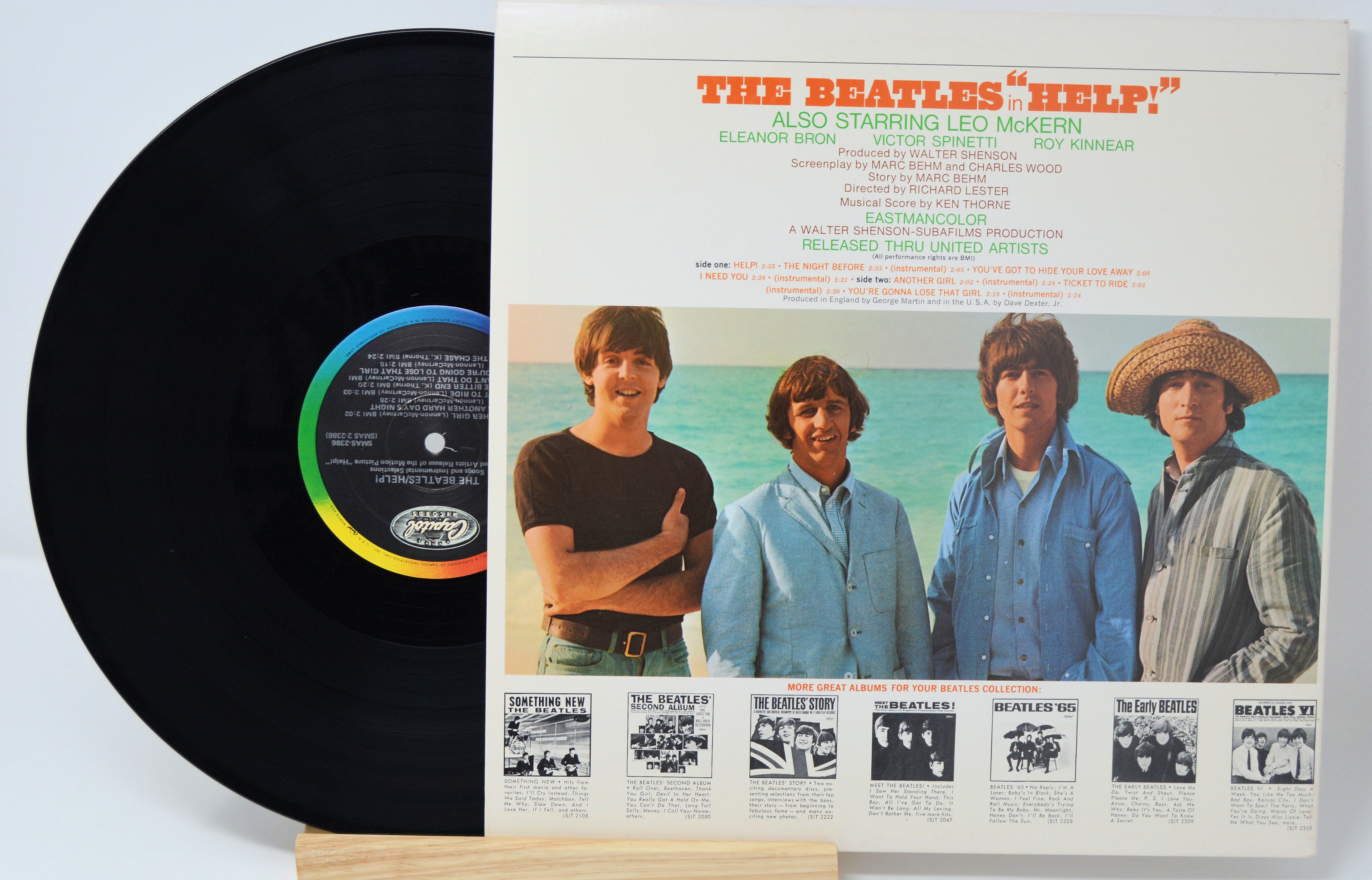 Help Lp The Beatles - Help!, Vinyl Record Album LP, Capitol SMAS 2386 – Joe's ...
