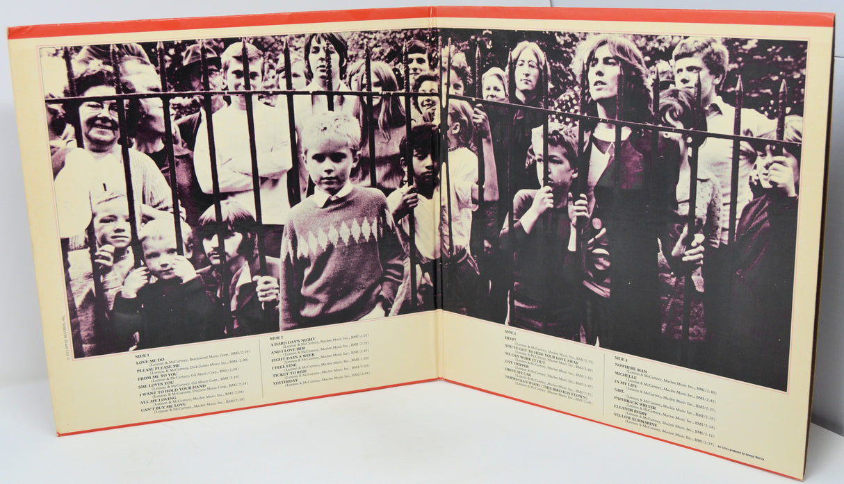 Album cover with black and white photos of people behind bars, featuring a child in the center.