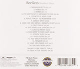 Back cover of Bee Gees Number Ones CD listing track names and album details
