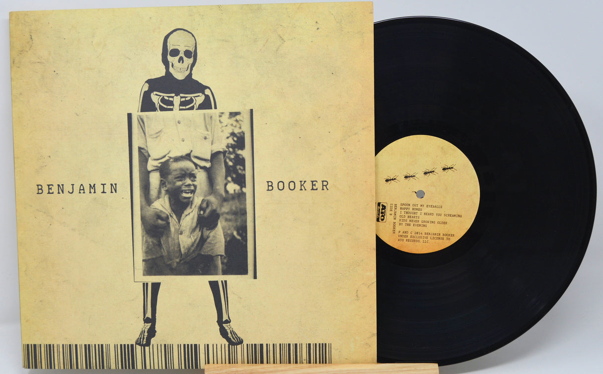Front cover and vinyl record of Benjamin Booker's self-titled album featuring unique artwork