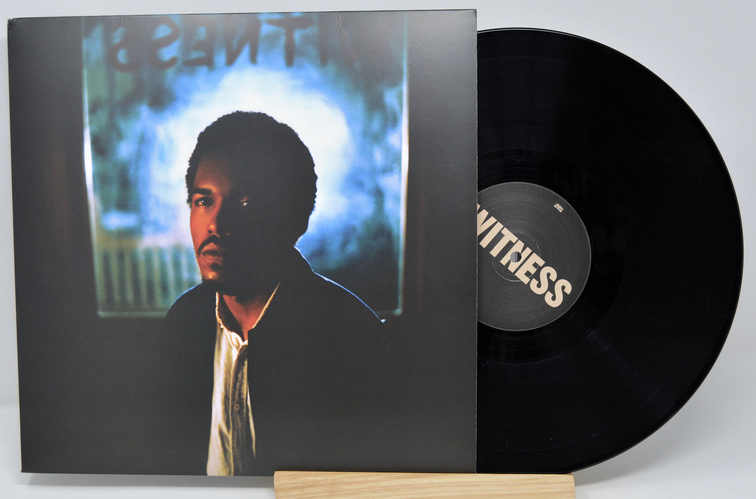 Front cover of Benjamin Booker Witness vinyl LP featuring the artist's portrait