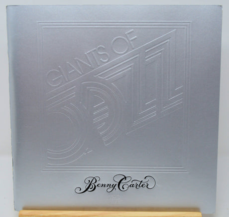 Embossed silver album cover for Giants of Jazz featuring Benny Carter
