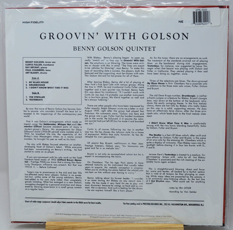 Golson, Benny ‎- Groovin' With Golson