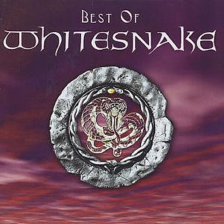 Best of Whitesnake album cover featuring a snake emblem on a purple background