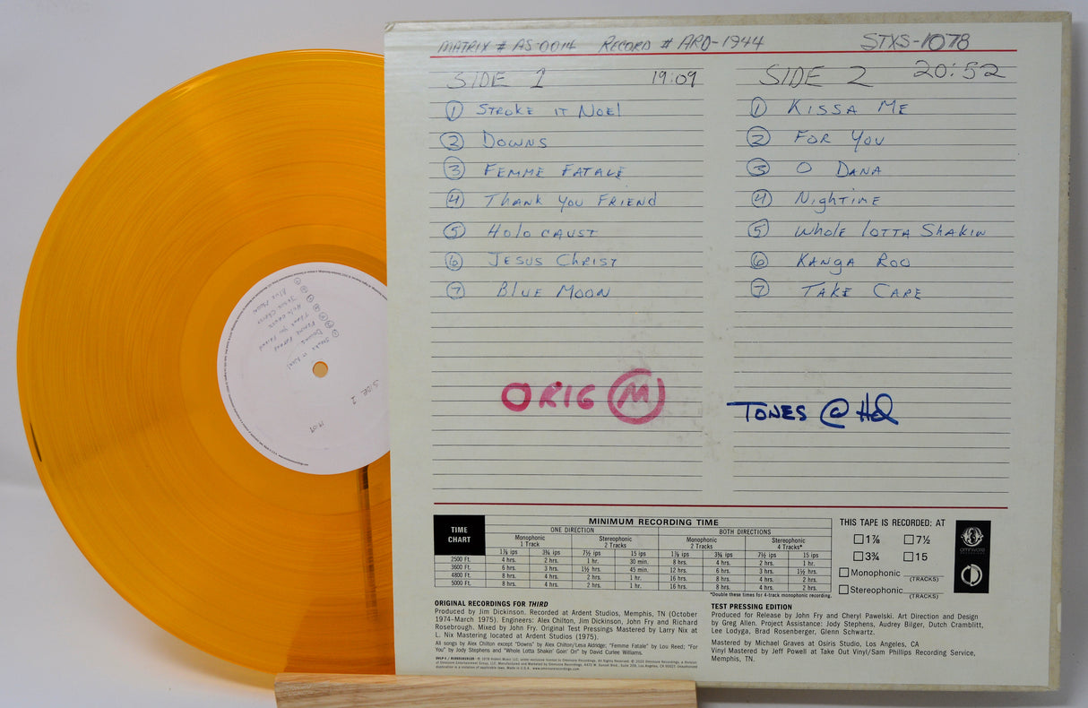 Big Star ‎– Third (Test Pressing Edition)