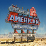 Vinyl record cover featuring a desert scene and neon sign.