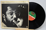 Vinyl record album 'Recorded Live in Europe's Shabbat' by Billy Cobham, showing the front cover with a black-and-white portrait and the black record partially pulled out on a light background.