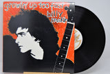Vinyl record with a cover featuring a silhouette of a person and the text 'growin' up too fast billy rankin'.