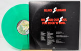 Black vinyl cover featuring Black Sabbath We Sold Our Souls For Rock N Roll
