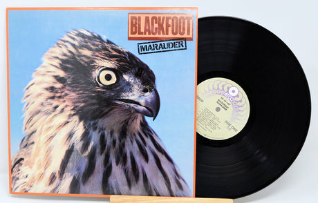 Vinyl record with an eagle on the cover and 'Blackfoot Marauder' text.