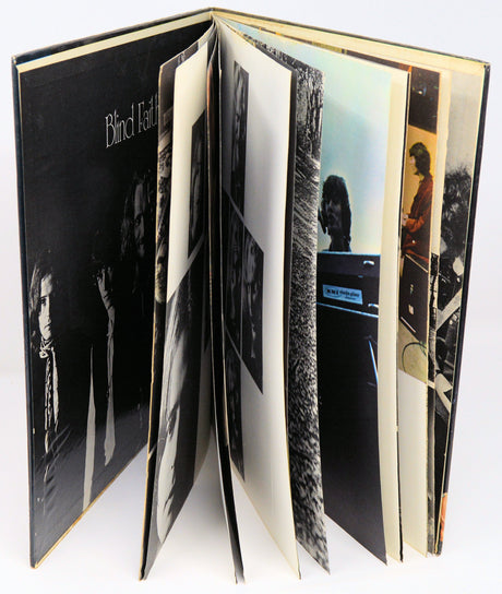 Blind Faith vinyl album with open gatefold displaying artwork and photos