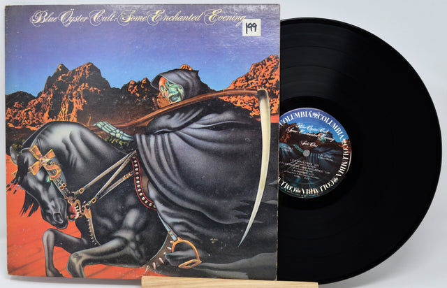 Vinyl record with a colorful cover featuring a horse and desert landscape