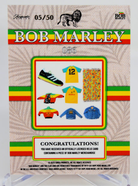 Bob Marley - Relic Card 086 #'d 5/50